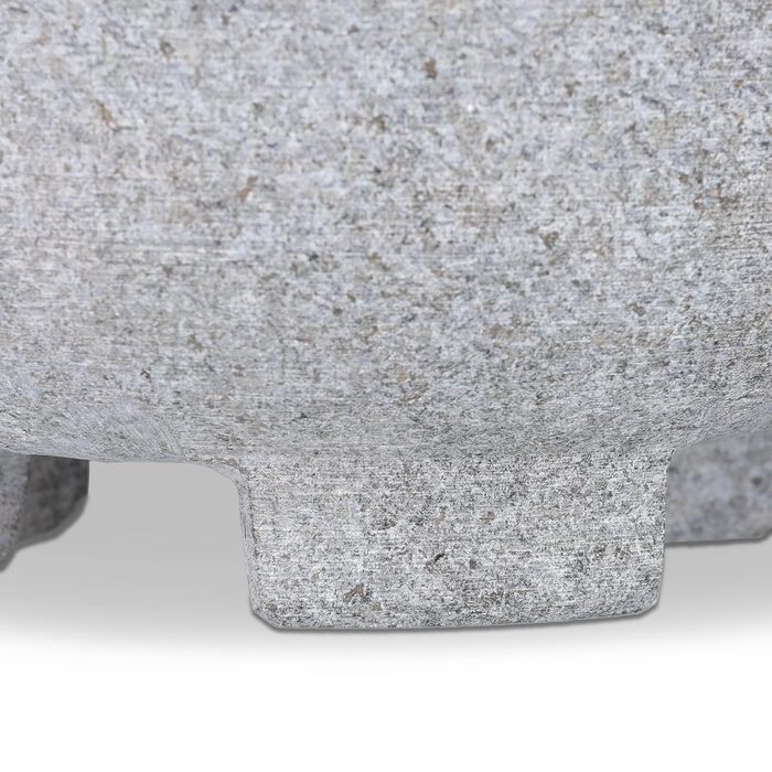 Гранітний ступка з товкачиком Relaxdays, сірий, 9x20 см - для спецій та трав