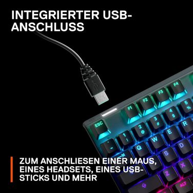 SteelSeries Apex Pro HyperMagnetic - Ігрова клавіатура з OLED-дисплеєм та RGB підсвічуванням (QWERTZ)