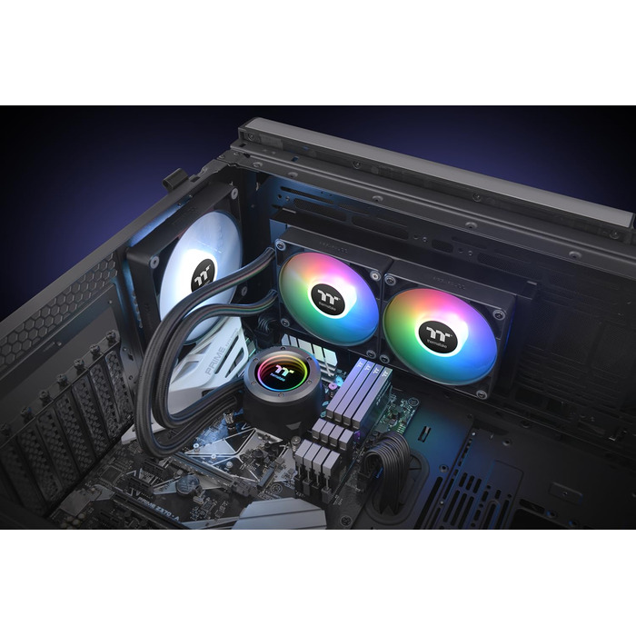 Система водяного охолодження Thermaltake TH280 V2 Sync AIO з RGB підсвічуванням Infinity Mirror (240mm)