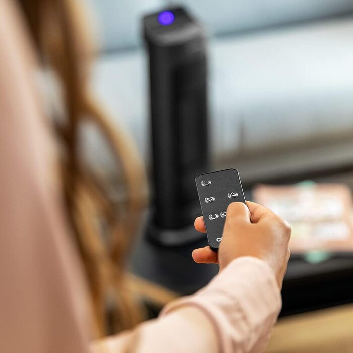 Керамічний обігрівач Cecotec ReadyWarm 6250 Sky Style. 2000 Вт, 3 режими, термостат, осциляція 90°, захист від перекидання та перегріву, для площі до 25 м², з пультом ДУ та сенсорним екраном