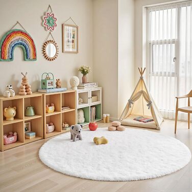 Килимок для вітальні Sour Lemon, 60 x 120 см, сірий, для спальні, миючий, нековзний, пухнастий, з бахромою