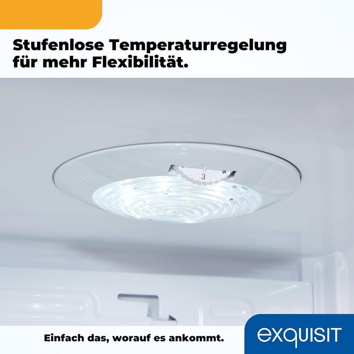 Exquisit Mini холодильник KB60-V-090E червоний | 52 л об'єм | LED-підсвітка | скляні полиці | ширина 45 см