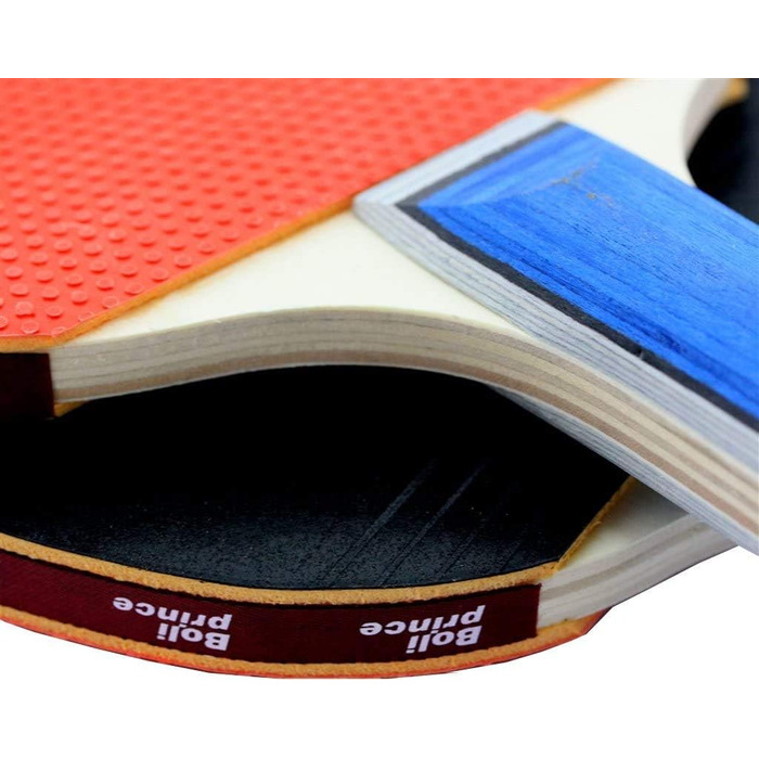 Набір для пінг-понгу (5 шт.): 2 ракетки та 3 м'ячі - для гри вдома, на природі, в подорожах та тренуваннях. Чорний та червоний колір.