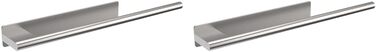 Тримач для рушників Ibergrif M34453A без свердління, 39 см, нержавіюча сталь 304, самоклеючий, срібний (2 шт.)