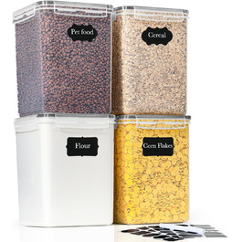 Набір контейнерів для зберігання GoMaihe, 2.5л*6 шт + 5.2л*4 шт. Герметичні контейнери для кухні, органайзери для продуктів, зберігання круп, кави, макаронів