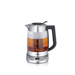 Електричний чайник Severin WK 3480 з регулюванням температури та 5 програмами заварювання, 1.7 л, 3000 Вт, нержавіюча сталь