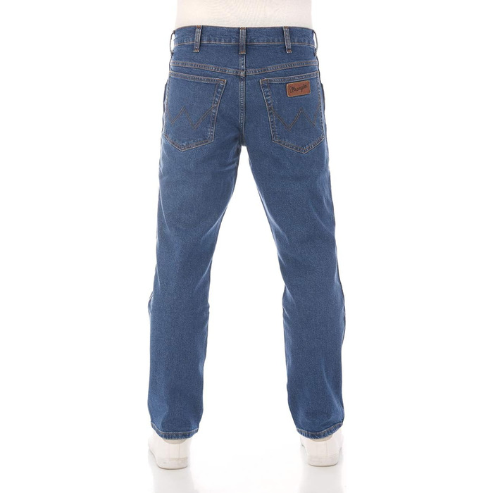 Джинси чоловічі Wrangler Texas Stretch Regular Fit, Authentic Straight, Denim, сині (33W/36L)
