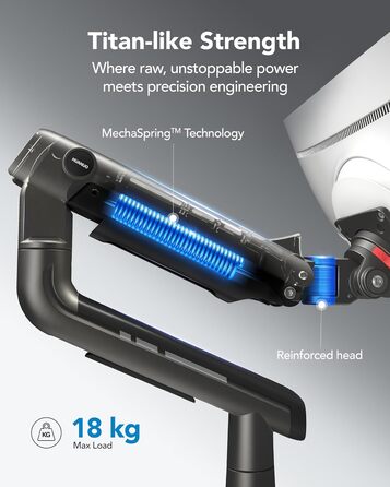 Кріплення для монітора HUANUO для Ultrawide екранів до 49 дюймів, 18 кг, регульований кронштейн, VESA 100x100mm, без RGB підсвітки