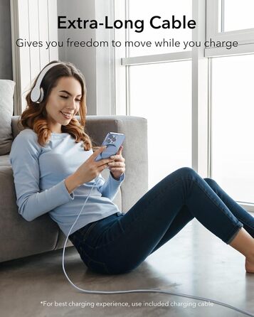 Бездротовий зарядний пристрій ESR MagSafe з підставкою для iPhone 17/16/16 Pro/16 Pro Max/15/14/13, AirPods 4/3/2 Pro, білий (без адаптера живлення)