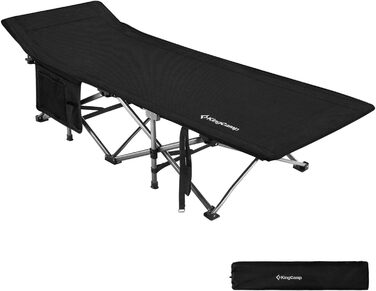 Розкладне ліжко для кемпінгу KingCamp XL, сталеве, 208x75 см, до 200 кг