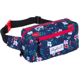 Сумка на пояс для чоловіків та жінок, велика міська сумка-шоппер, спортивна кросбоді-сумка, сумка через плече, сумка-шоппер Elephant, для подорожей (синій квітка)