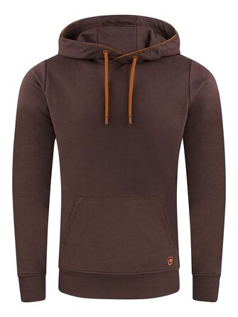 Чоловіче худі Riverso RIVEnno Regular Fit з капюроном, темно-коричневе, розмір 3XL