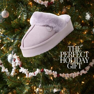 Домашні тапочки 'Fireside Sydney' з овечої вовни для дому та вулиці, широка посадка (42 EU, Ліловий)