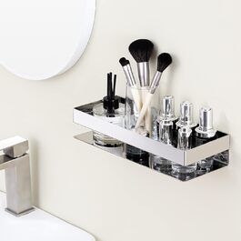 KES Shower Shelf Shower Rack Stainless Steel SUS 304 Shower Storage Bathroom Wall Shelf Shower Basket Wall Mount Bathroom Shelf 30cm Polished, BSC205S30A