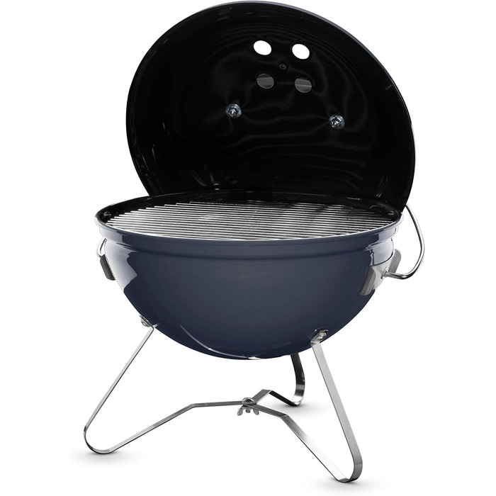 Вугільний гриль Weber Smokey Joe Premium, 37 см, портативний, емальований, Slate Blue
