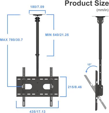 Кріплення для телевізора Suptek MC4602: регульована підставка для LCD, LED, Plasma телевізорів 26-65 дюймів