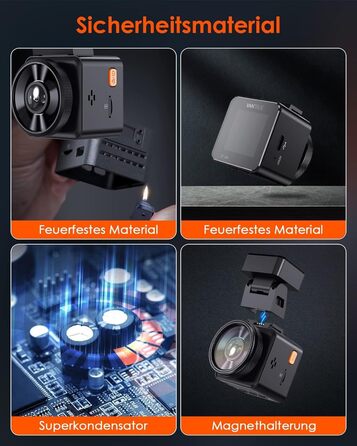 VANTRUE E1 Lite Mini Dashcam: відеореєстратор для авто з WiFi, 1080P HDR, 30fps, GPS, G-Sensor, нічне бачення, паркувальний режим, 160°