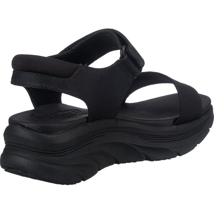 Skechers D'Lux Walker New Block: жіночі сандалі Skechers, чорні, сітка, 40 EU