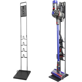 No-Drill Dyson & Dreame Vacuum Stand Holder - Metal Floor Stand for V11, V10, V8, V7, V6, DC58, DC59, DC62, DC74 & Xiaomi Vacuum Cleaners