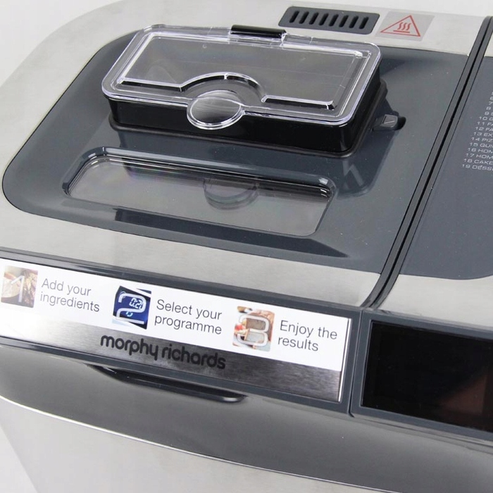 Хлібопічка Morphy Richards 502000, сріблястий/сірий, 600 Вт