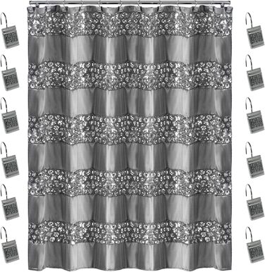 Набір аксесуарів для ванної кімнати Zahari Home у стилі Сінатра: мильниця, дозатор мила, тримач для зубних щіток, склянка, чорний, з блискучим мозаїчним склом, 72 x 70 см