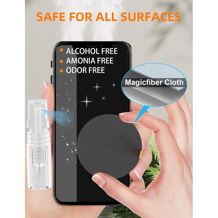 Набір для чищення клавіатури та екрану 20 в 1: очищувач екрану, щітка для клавіатури, для ноутбука, планшета, комп'ютера, монітора, камери (чорний)