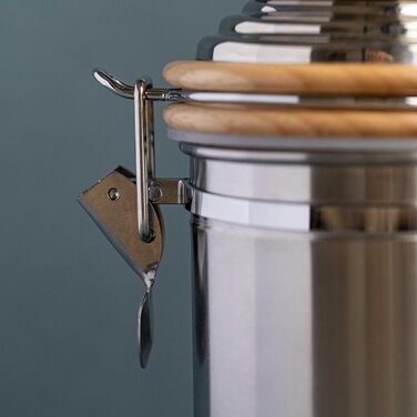Традиційна кавомолка La Cafetière з нержавіючої сталі, срібляста