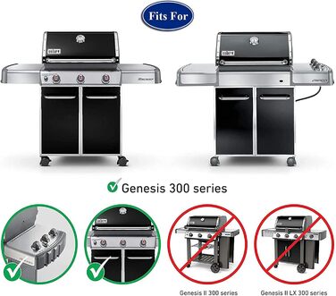 Решітка для гриля Weber Genesis E-310/320/330, S-310/320/330 (2007-2016) GFTIME, не підходить для Genesis II/LX, 2 шт.
