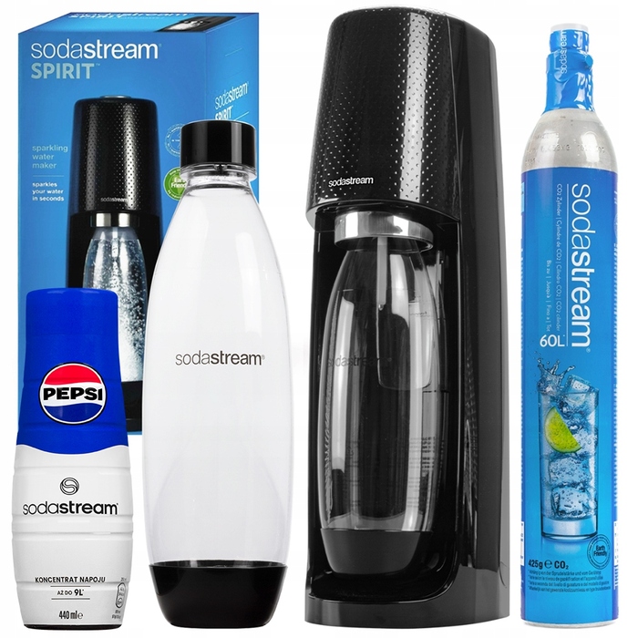 Набір сифонатувача SodaStream Spirit Easy з однією пляшкою та сиропом Pepsi