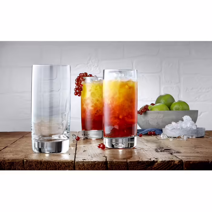 WMF Easy Long Drink Glasses Set, 6-Piece, 350ml Cocktail Glasses, Crystal Glass, Dishwasher Safe, Shatterproof