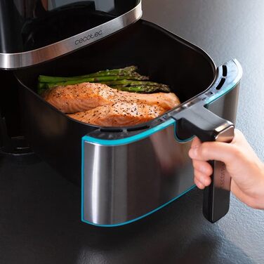 Фритюрниця Cecotec Cecofry Full InoxBlack 5500: 5.5 л, 1600 Вт, 8 режимів, PerfectCook, сталь