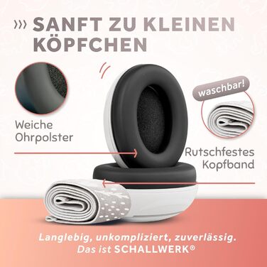 Schallwerk Mini+ (Bear Dusty) - навушники шумозаглушувачі для малюків, захист вух для дітей, преміум якість