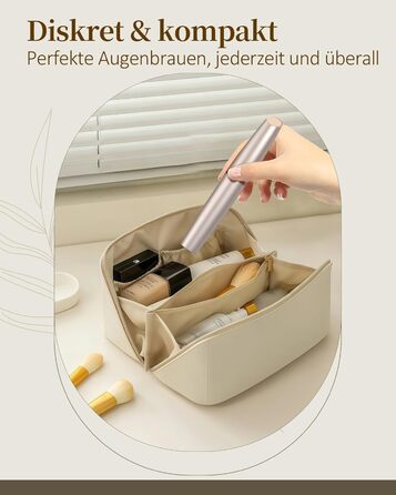 Електричний тример для брів та обличчя для жінок: з запасним наконечником | Швидке та делікатне гоління, портативний коректор брів