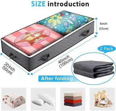 ZCHI Підліжкові комоди 2 шт. з вікном, органайзер для зберігання речей, сірий, 100x50x15 см