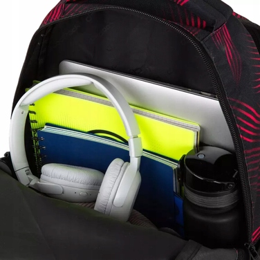 Багатофункціональний шкільний рюкзак CoolPack, чорно-червоний, 23 л