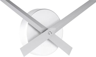 Karlsson Little Big Time Clock, Wall Clock, Aluminium, One Size (Silver)