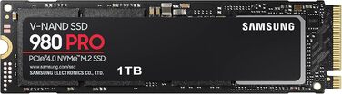 SSD Samsung 980 PRO 1TB NVMe M.2 PCIe 4.0 - Внутрішній SSD для геймінгу та редагування відео