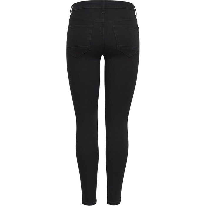Жіночі джинси Only Kendell Skinny Fit, чорні, середньої посадки, укорочені (L/30L)