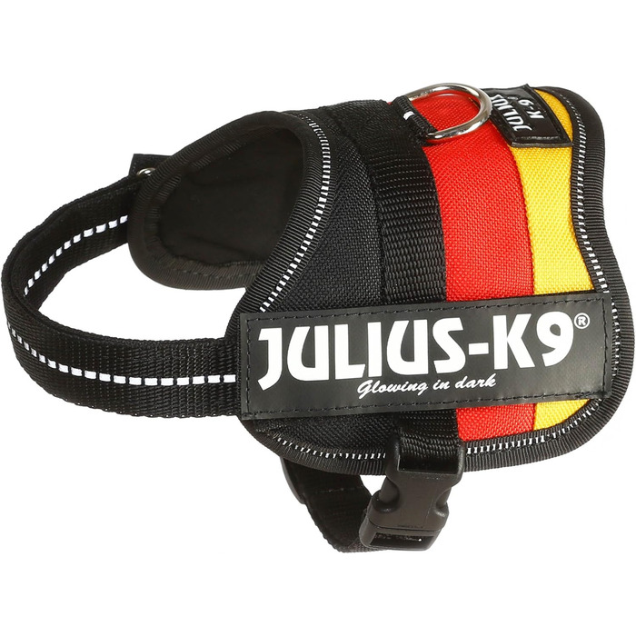 Шлейка для собак K9 Powergeschirr, розмір /2, неонова (S/Mini, з прапором Німеччини)