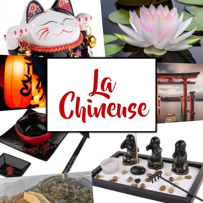 Японський набір для суші: 2 тарілки, палички, підтарілки з порцеляни з квітковим візерунком. Ідеальний подарунок