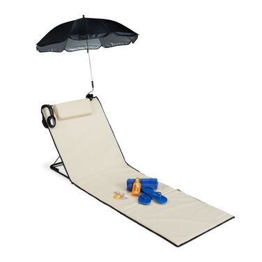 Relaxdays Beach Mat with Sunshade