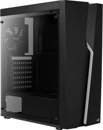 Корпус для ПК Aerocool Bolt Mid-Tower RGB, ATX, з прозорою бічною панеллю, RGB підсвітка, 120мм вентилятор, Чорний