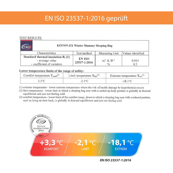 Сплячий мішок Outdoor 3 сезони -12.0°C (Оранжевий)