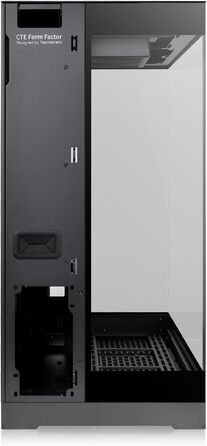 Корпус для ПК Thermaltake CTE Black E550 TG, ATX/E-ATX, двокамерний дизайн, загартоване скло, підтримка радіаторів до 420 мм, оптимізований повітряний потік