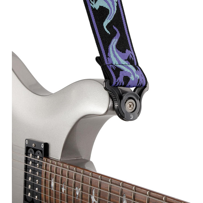 Струни для гітари D'Addario Auto Lock Vintage Planet Waves, кольори: зелений/блакитний, ширина 6.35 см