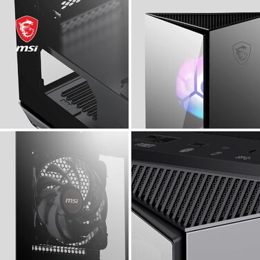 Корпус ПК MSI MPG GUNGNIR 110R: загартоване скло, підтримка ATX/M-ATX/Mini-ITX, 4 RGB вентилятори, USB 3.2 Gen 2x2, магнітний фільтр