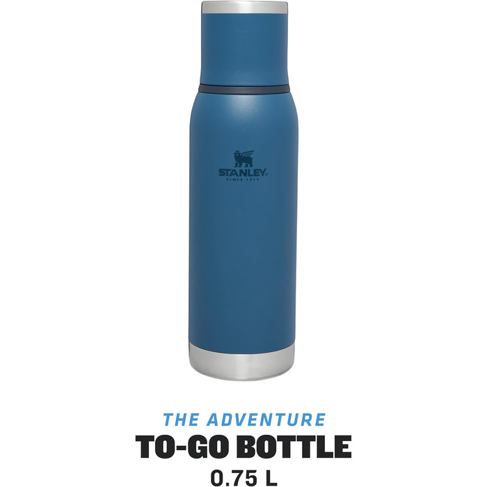 Stanley Adventure To-Go Thermos Flask - 25 Hours Hot - 27 Hours Cold - Leakproof - Thermos with Cup - Double-Walled Vacuum Insulation - BPA Free