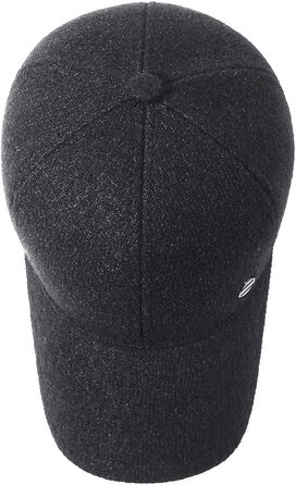 Кепка YAMEE для чоловіків на зиму з відкидними навушниками, тепла бейсболка, універсальний розмір (2361*Сірий)