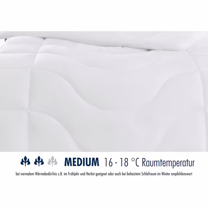 Ковдра всесезонна Irisette Lotte, 155x220 см, біла, стьобана, Top Cool, прати при 95°C, німецьке виробництво, з сумкою, сертифікат Oeko-Tex