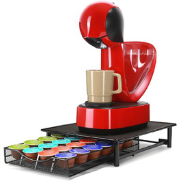 Організатор для капсул Dolce Gusto SYSYLY: 72 капсули, 2 ящики, металевий, чорний